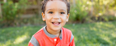 Child smiling after restorative dentistry treatment