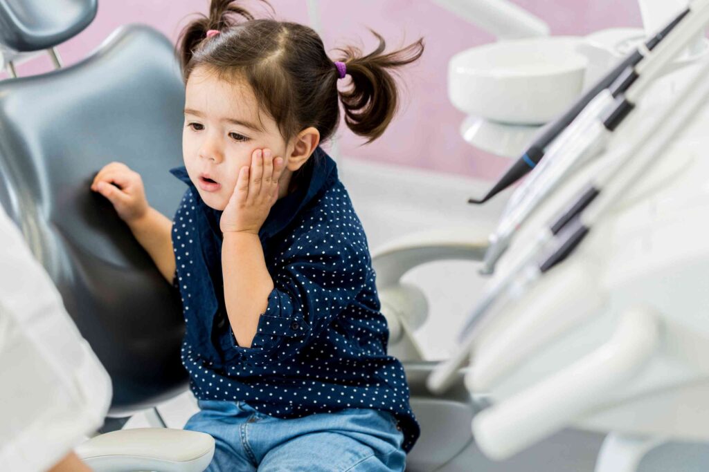 Toddler with tooth pain